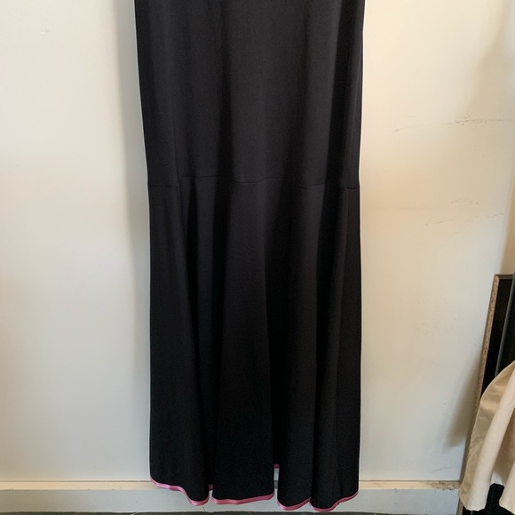 Black Halter Maxi with Pink Design - Picture 6 of 6